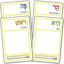 Load image into Gallery viewer, One-Syllable Hebrew Words C105H