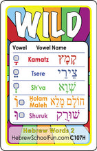 Load image into Gallery viewer, 1 & 2-Syllable Hebrew Words C107H