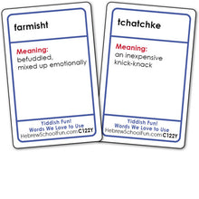 Load image into Gallery viewer, Yiddish Card Game -  Words We Love to Use C122Y