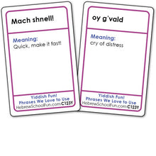 Load image into Gallery viewer, Yiddish Card Game - Phrases We Love to Use C123Y