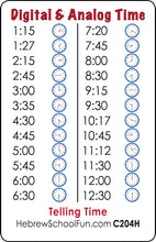Load image into Gallery viewer, Telling Time C204H
