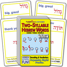 Load image into Gallery viewer, Two-Syllable Hebrew Words using 10 Vowels C108H