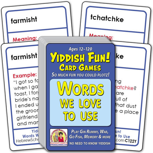 Yiddish Card Game -  Words We Love to Use C122Y