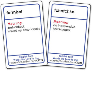 Yiddish Card Game -  Words We Love to Use C122Y
