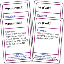 Load image into Gallery viewer, Yiddish Card Game - Phrases We Love to Use C123Y