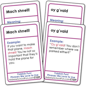 Yiddish Card Game - Phrases We Love to Use C123Y